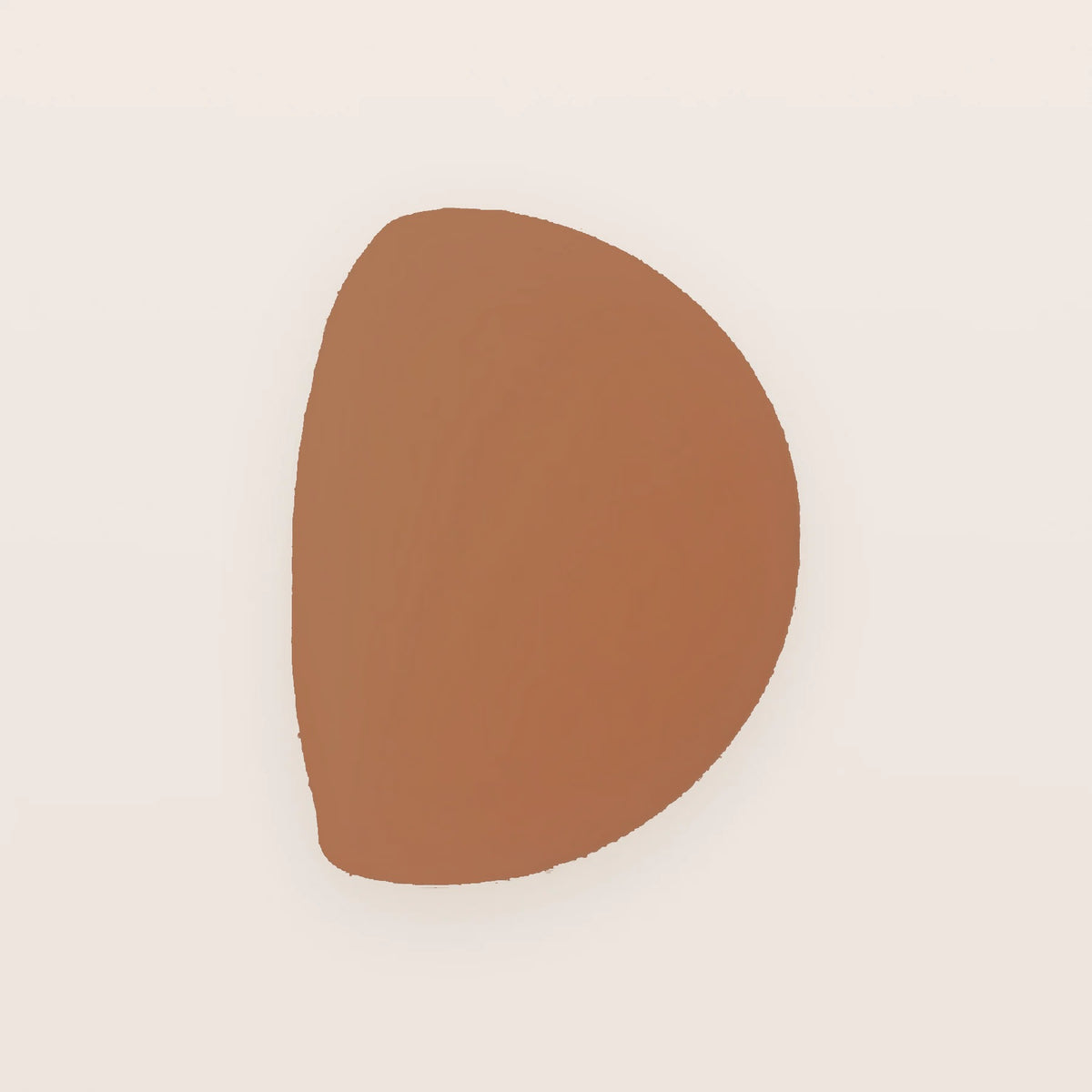 La Goutte — teinte Cacao, cache-tétons en silicone, 8 cm, forme goutte