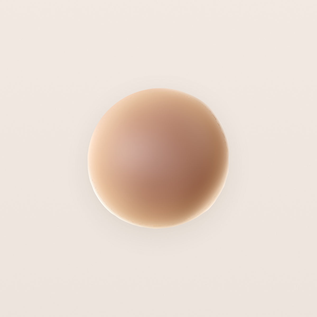Le Nu — teinte Noisette, 8 cm, cache-tétons en silicone réutilisable Sensora Paris