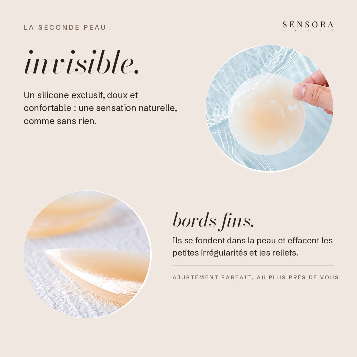 La Seconde Peau — invisible, bords fins